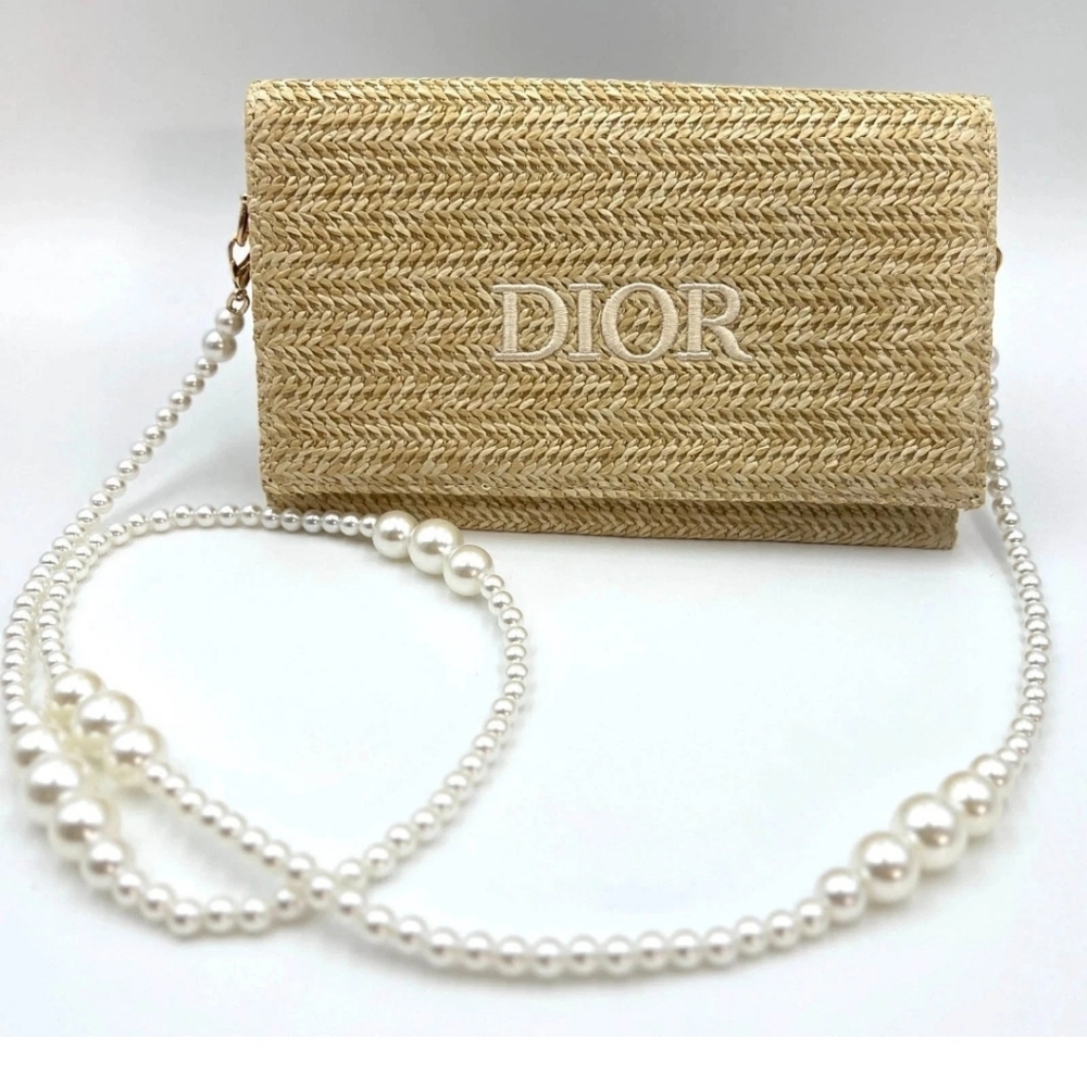 Dior Beauty Raffia Bag